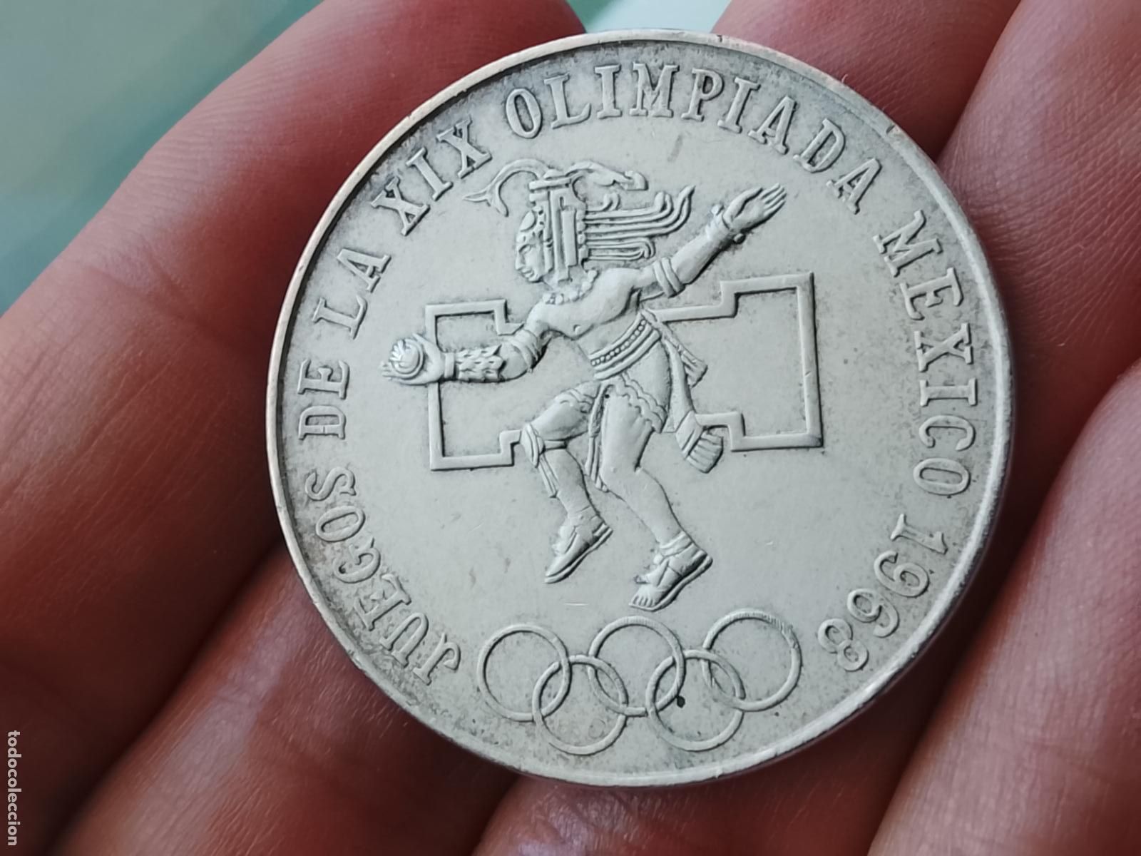 Monedas antiguas de Am&eacute;rica: MONEDA MEXICO 25 PESOS 1968 OLIMPIADA - PLATA
