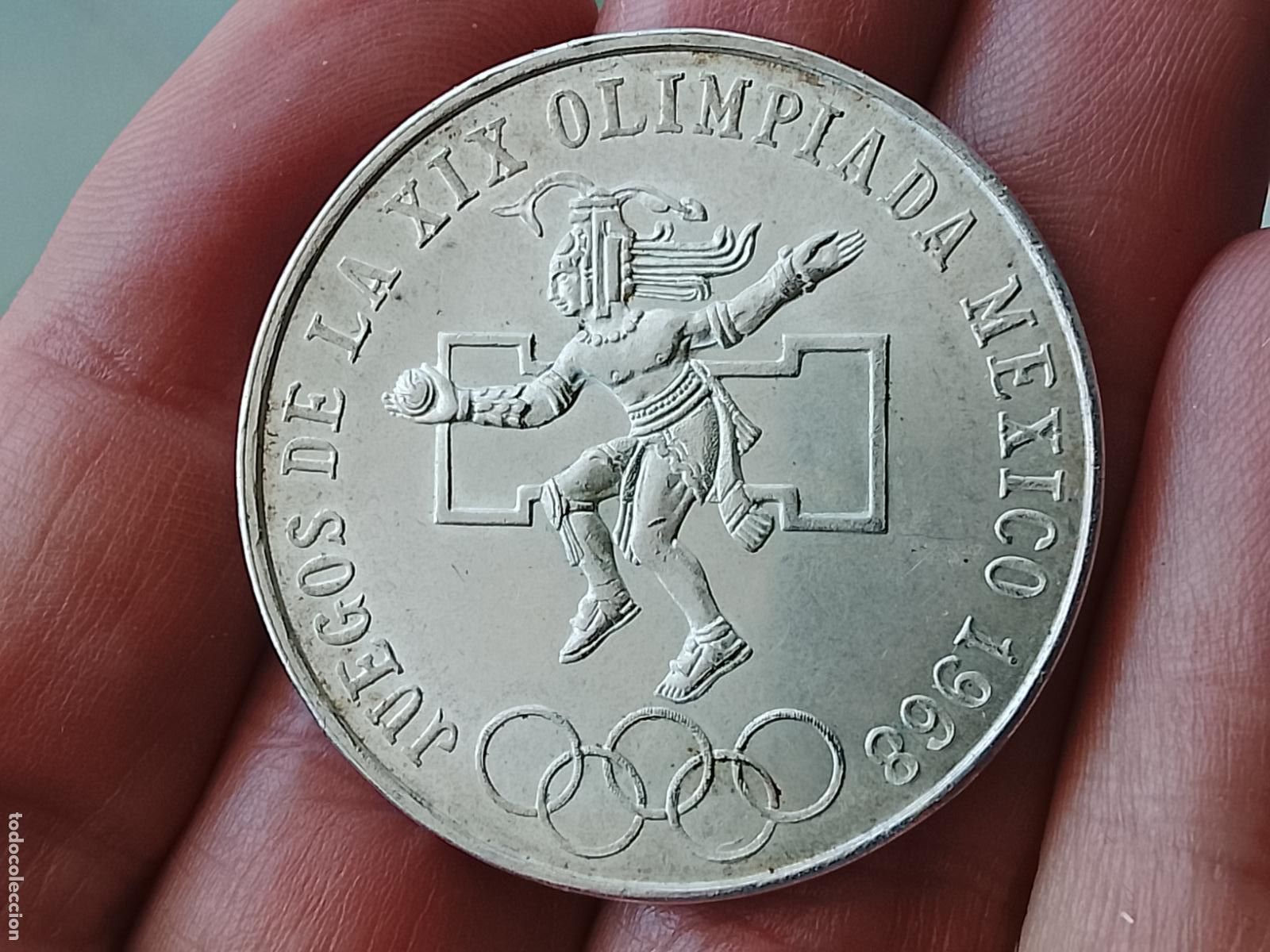 Monedas antiguas de Am&eacute;rica: MONEDA MEXICO 25 PESOS 1968 OLIMPIADA - PLATA