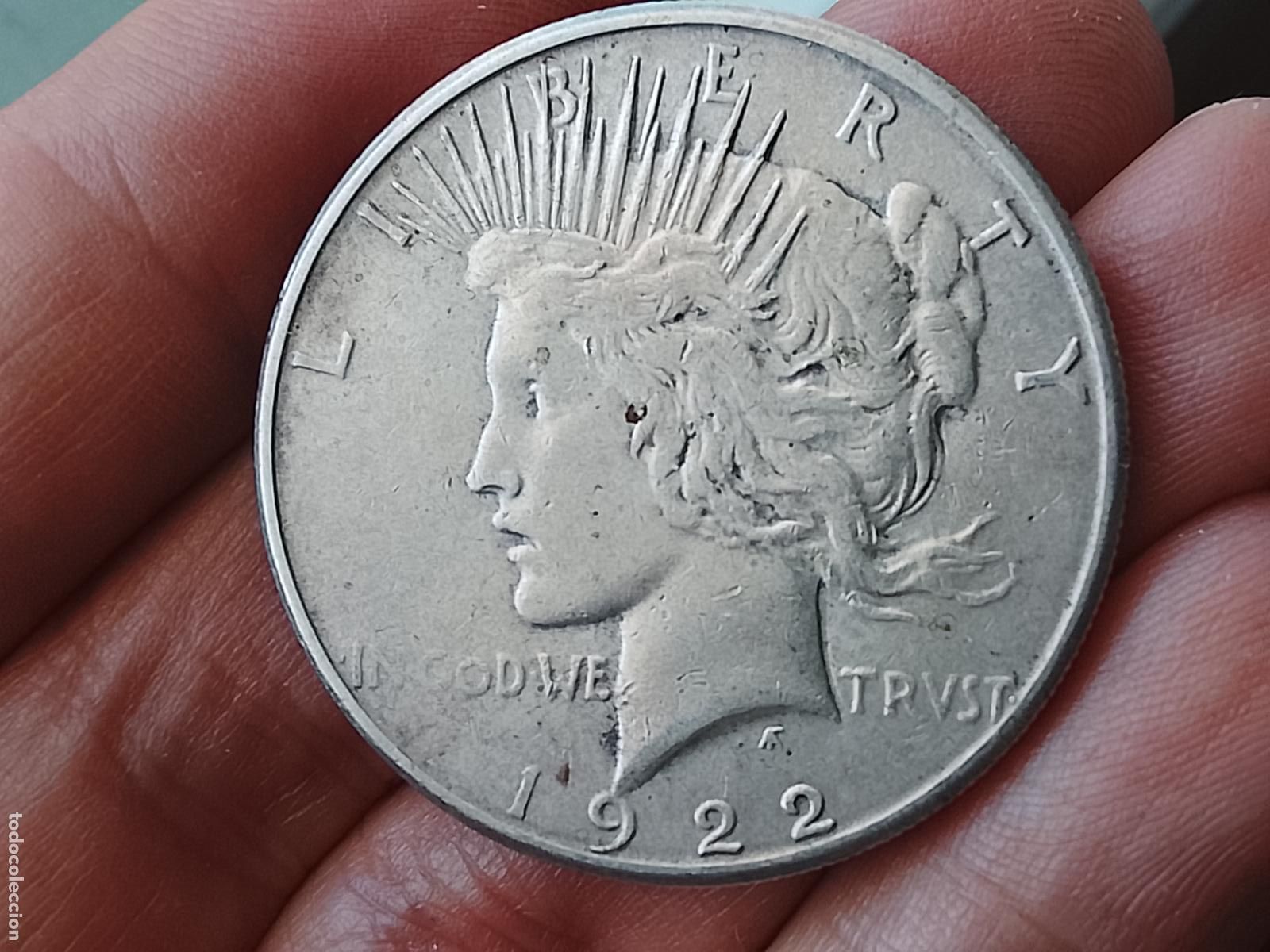 Monedas antiguas de Am&eacute;rica: USA Estados Unidos. 1 Dollar &rdquo;Peace Dollar&rdquo; plata 1922