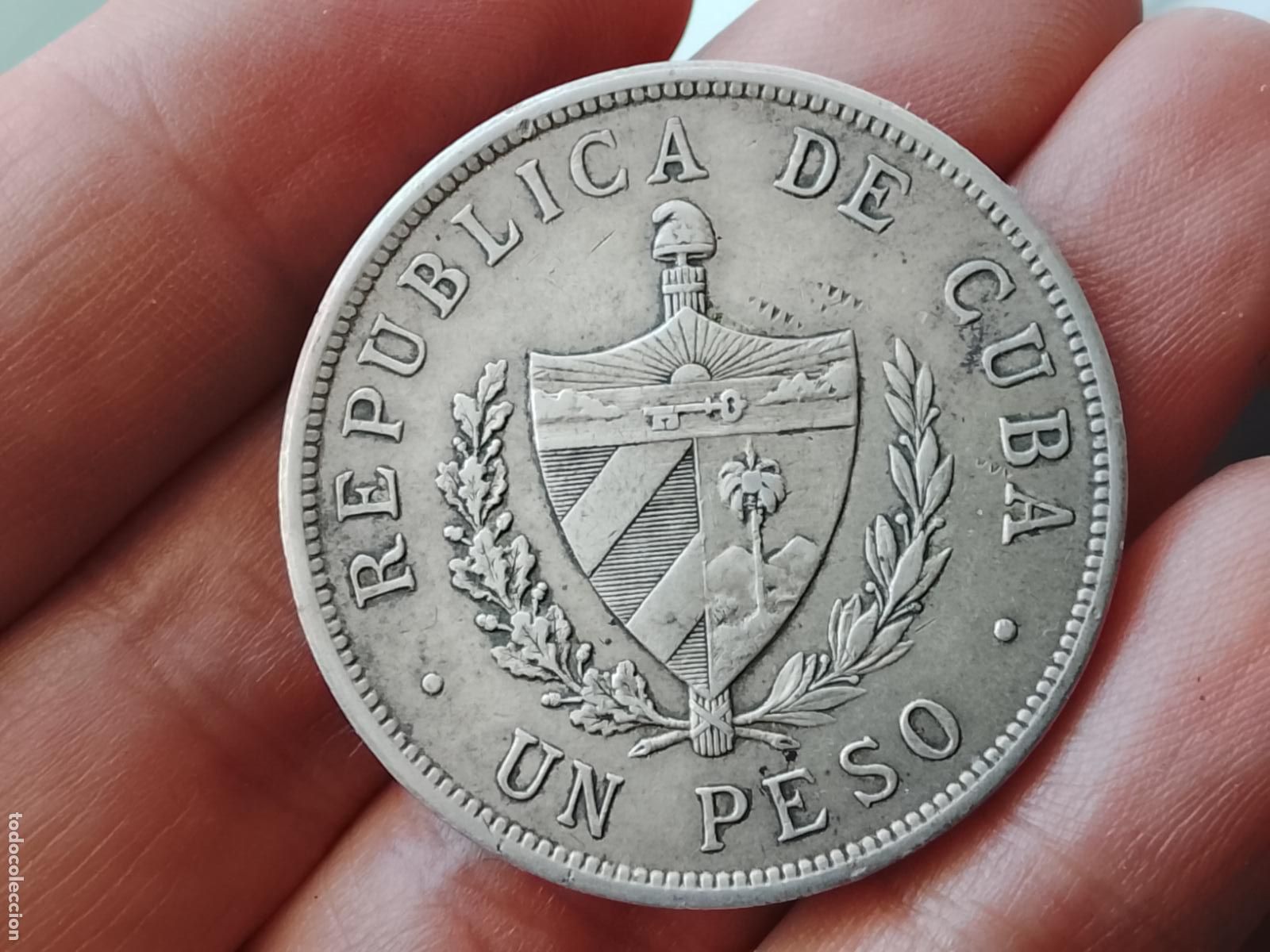 Monedas antiguas de Am&eacute;rica: CUBA, UN PESO, 1932. PLATA