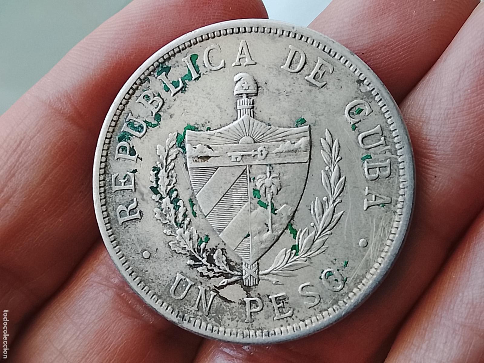 Monedas antiguas de Am&eacute;rica: CUBA, UN PESO, 1934. PLATA