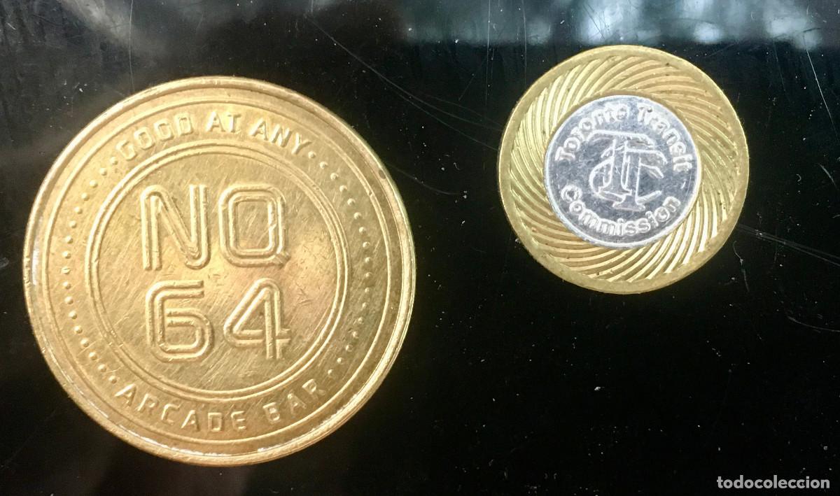 Monedas antiguas de Am&eacute;rica: dos token - Toronto Transit Commision - Arcade NQ64