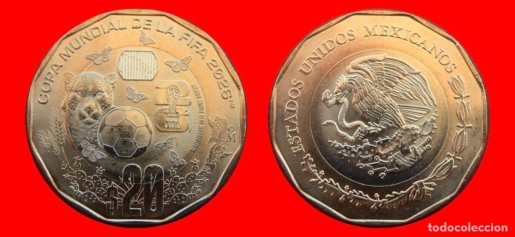 Monedas antiguas de Am&eacute;rica: 20 PESOS 2026 FIFA SIN CIRCULAR MEXICO-9716SC