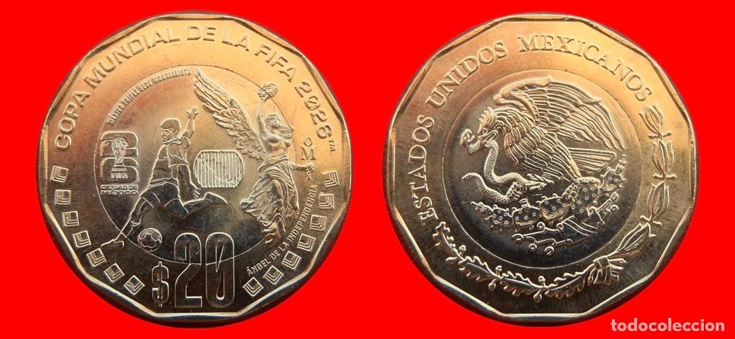 Monedas antiguas de Am&eacute;rica: 20 PESOS 2026 FIFA SIN CIRCULAR MEXICO-9718SC