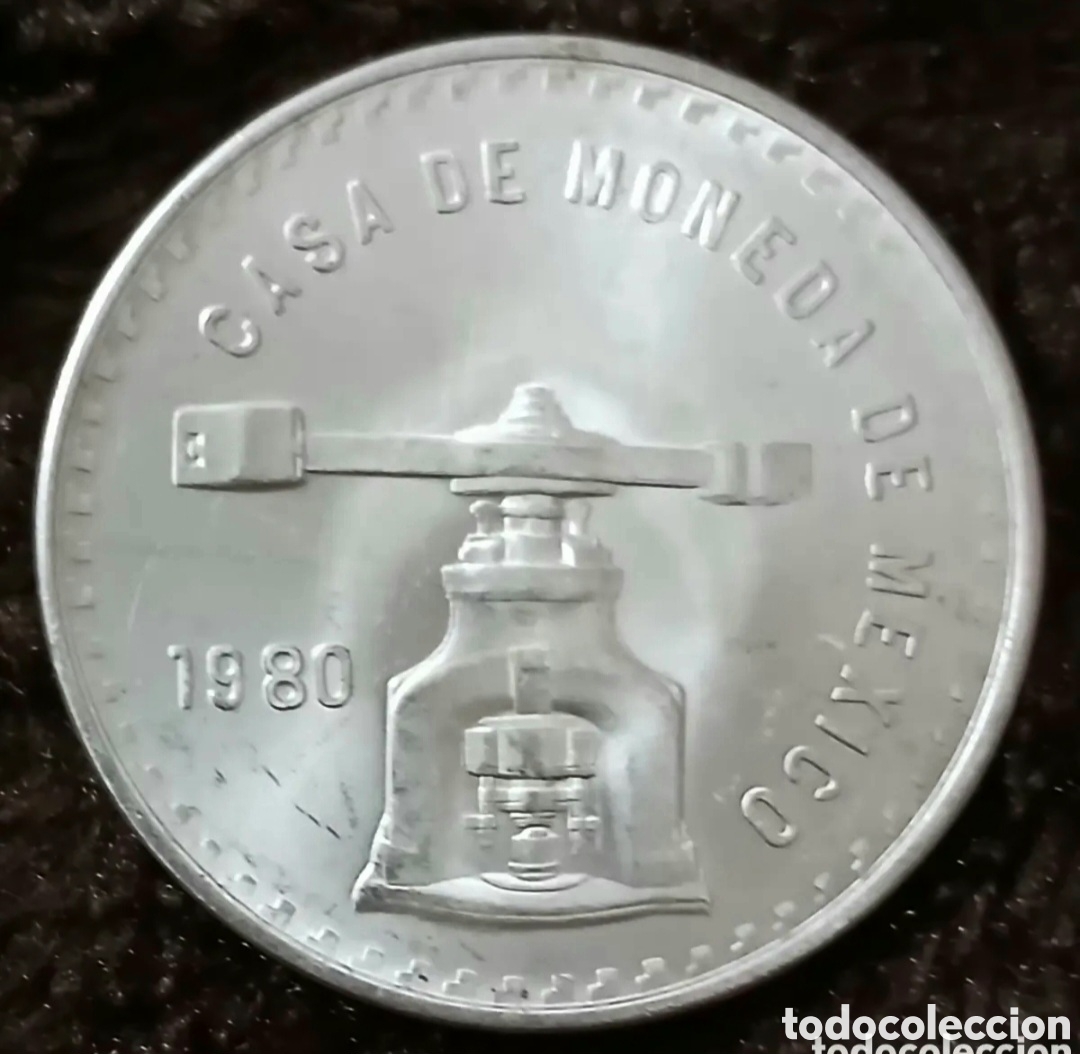 Monedas antiguas de Am&eacute;rica: UNA ONZA TROY PLATA PURA BALANZA 1980 SIN CIRCULAR