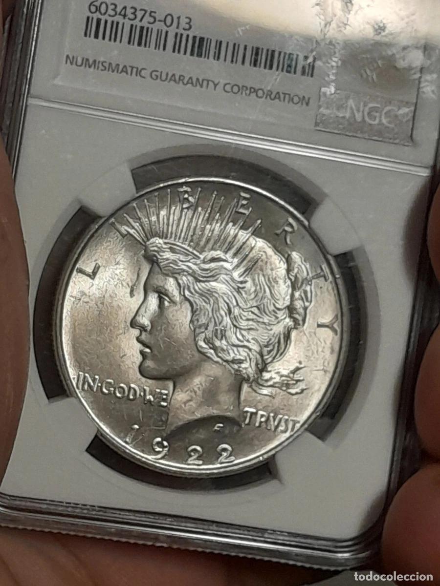 Monedas antiguas de Am&eacute;rica: USA. D&Oacute;LAR PEACE 1922 FILADELFIA. NGC MS 63. SIN CIRCULAR. SC.