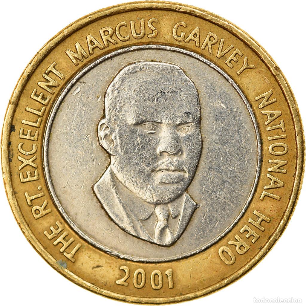 Monedas antiguas de Am&eacute;rica: [#810123] Moneda, Jamaica, Elizabeth II, 20 Dollars, 2001, MBC, Bimet&aacute;lico, KM:182