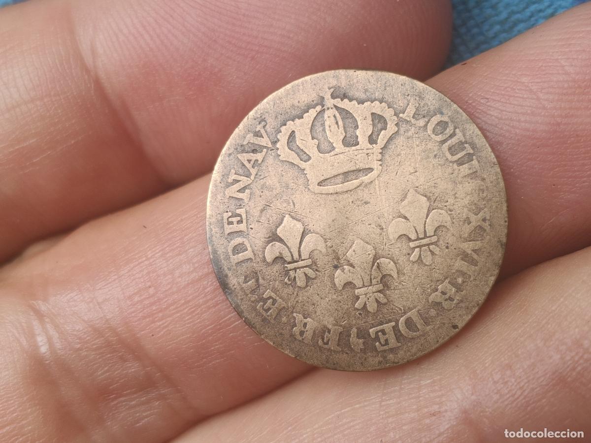 Monedas antiguas de Am&eacute;rica: Guyana Guayana francesa, Louis XVI, 2 Sous, Colonie de Cayenne, 1789 Colonia penitenciaria