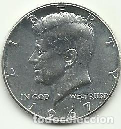 Monedas antiguas de Am&eacute;rica: ESTADOS UNIDOS EE.UU. - 1/2 DOLLAR - KENNEDY 1967 - PLATA 0.400 - LINDA - FOTOS