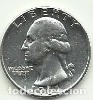 Monedas antiguas de Am&eacute;rica: ESTADOS UNIDOS EE.UU. - 1/4 DOLLAR - WASHINGTON 1961 - PLATA 0.900 - LINDA - FOTOS