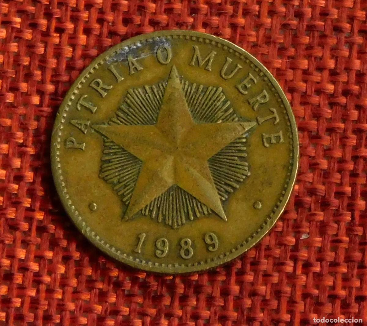 Monedas antiguas de Am&eacute;rica: Cuba - A&ntilde;o 1989 - Patria o muerte - 1 Peso
