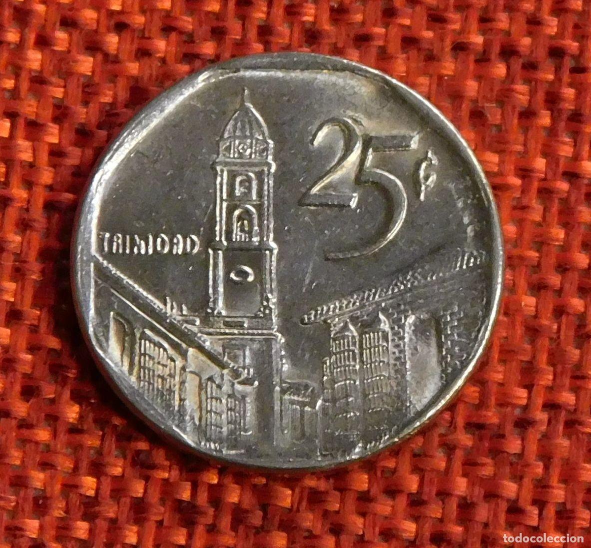 Monedas antiguas de Am&eacute;rica: Republica de Cuba - A&ntilde;o 2000 - 25 Veinticinco centavos