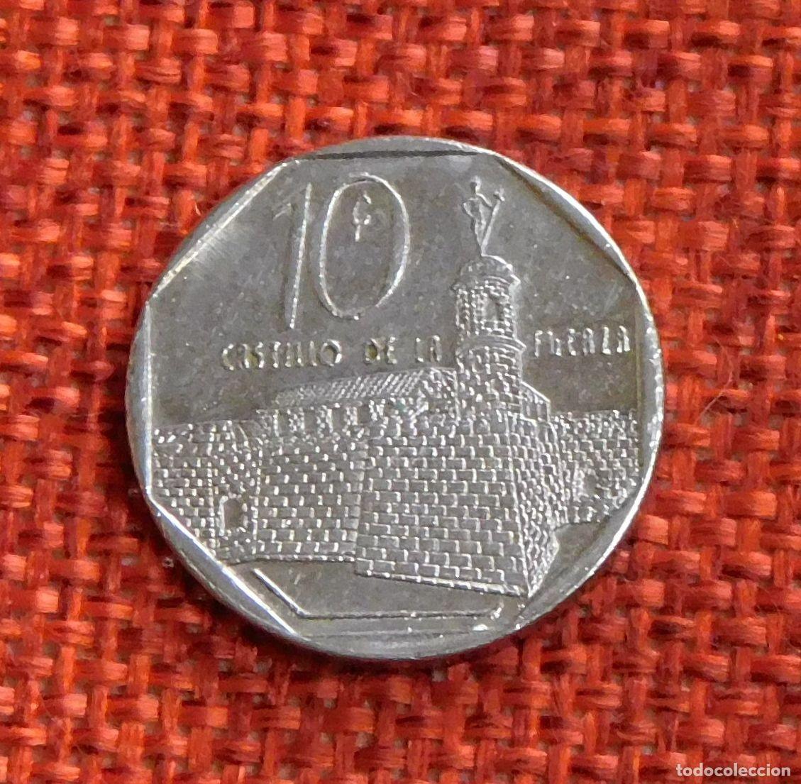 Monedas antiguas de Am&eacute;rica: Republica de Cuba - A&ntilde;o 2000 - 10 Diez Centavos - Castillo de la Real Fuerza