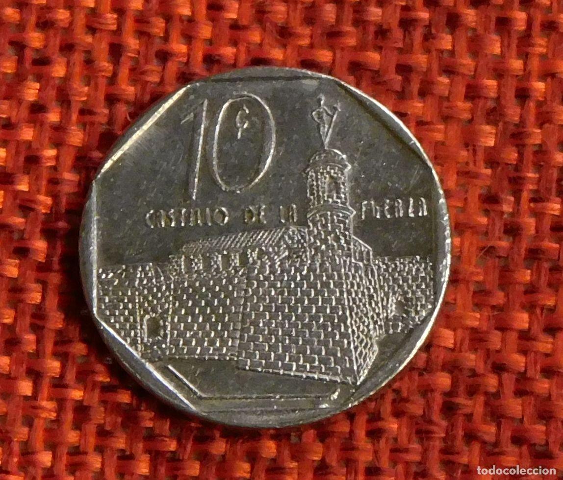 Monedas antiguas de Am&eacute;rica: Republica de Cuba - A&ntilde;o 2000 - 10 Diez Centavos - Castillo de la Real Fuerza
