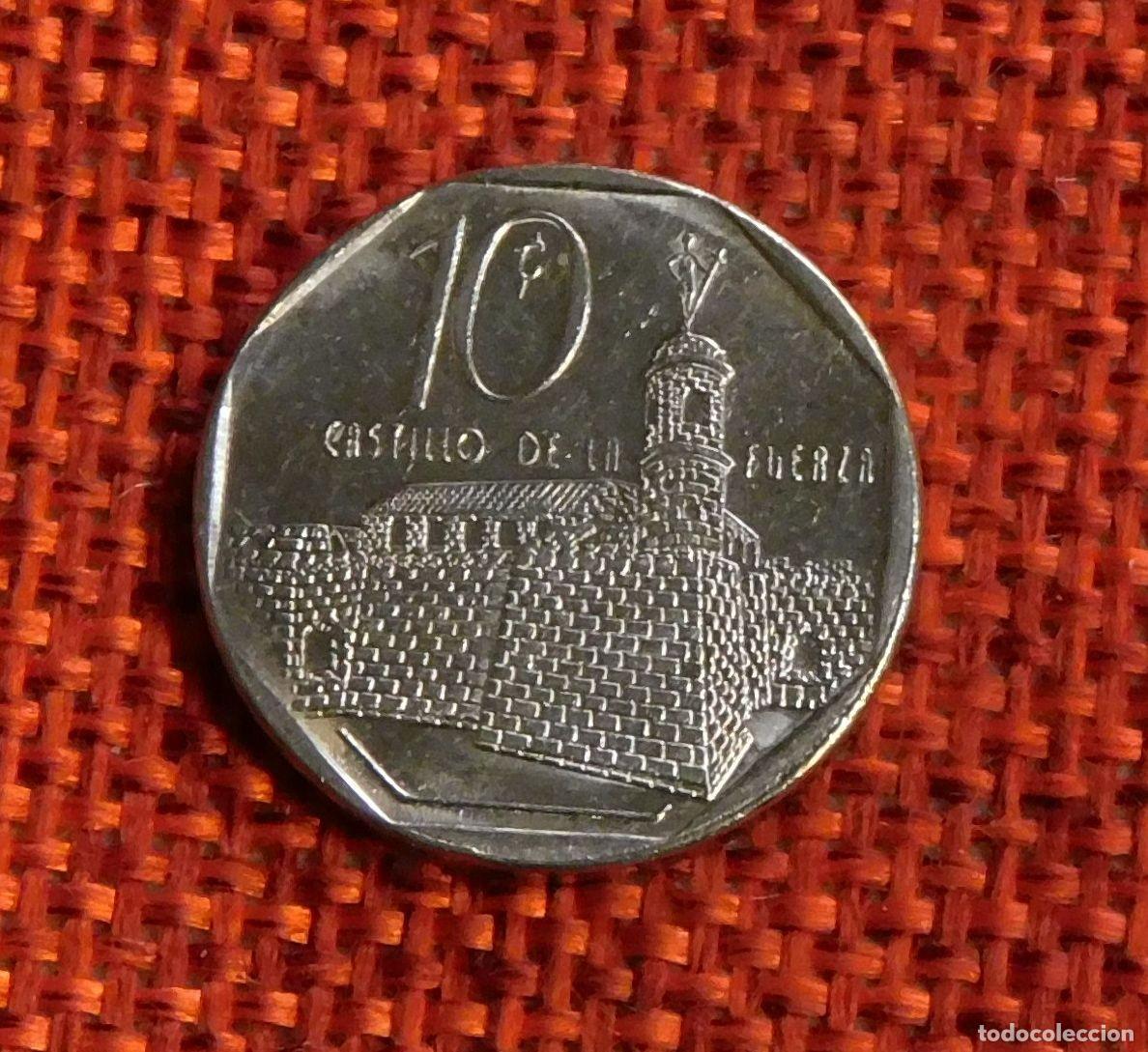 Monedas antiguas de Am&eacute;rica: Republica de Cuba - A&ntilde;o 2000 - 10 Diez Centavos - Castillo de la Real Fuerza
