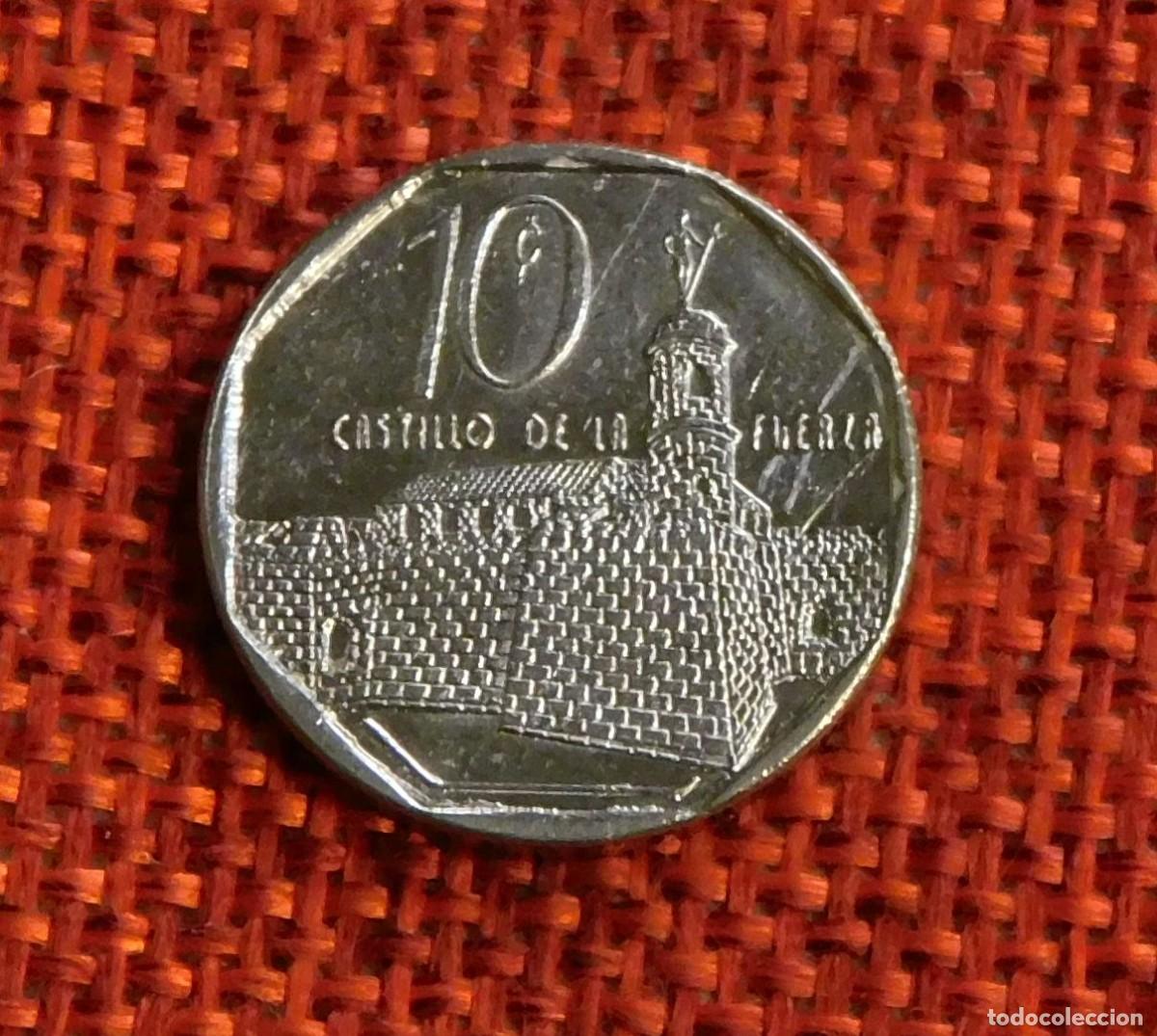 Monedas antiguas de Am&eacute;rica: Republica de Cuba - A&ntilde;o 2002 - 10 Diez Centavos - Castillo de la Real Fuerza