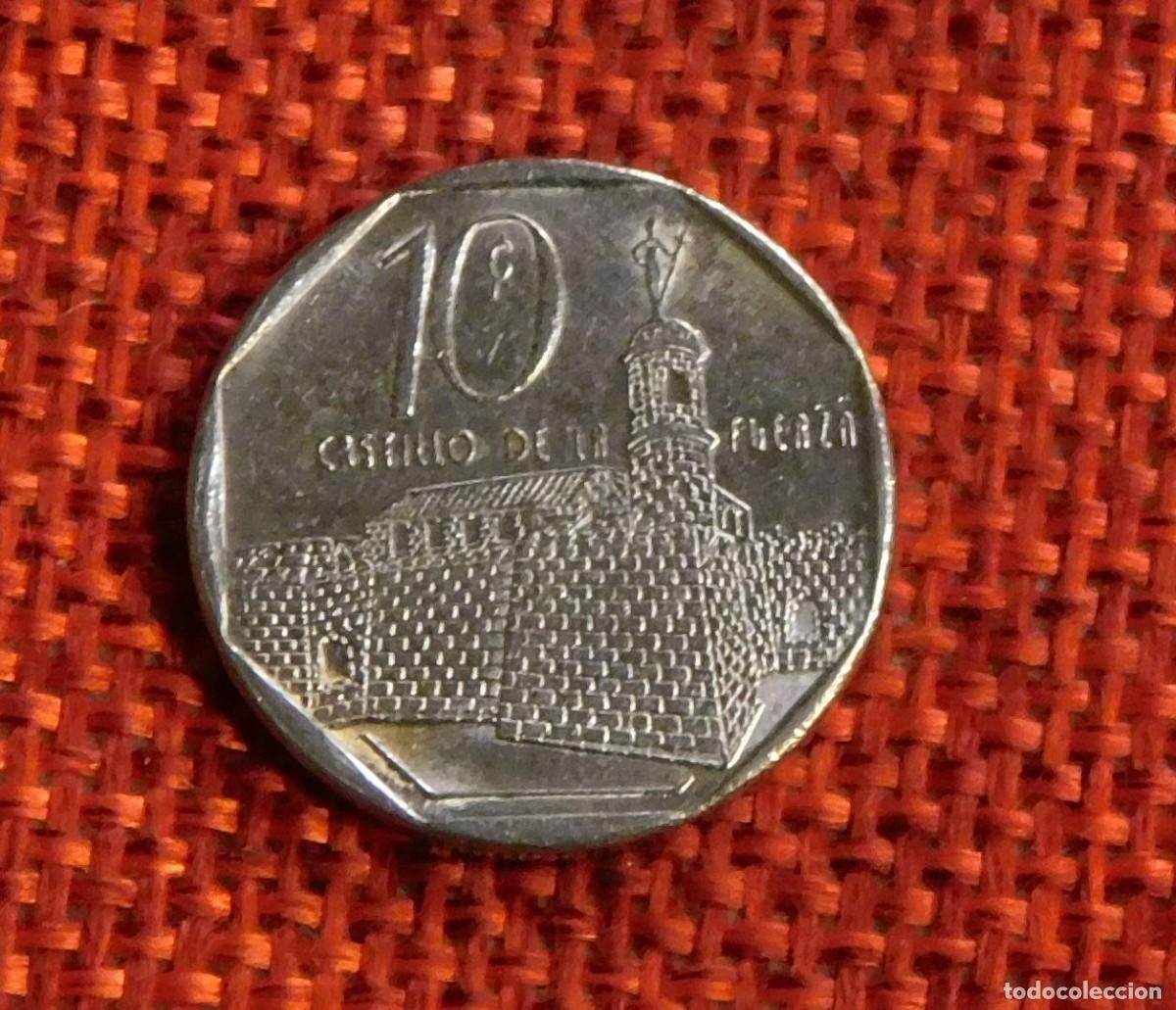 Monedas antiguas de Am&eacute;rica: Republica de Cuba - A&ntilde;o 2002 - 10 Diez Centavos - Castillo de la fuerza