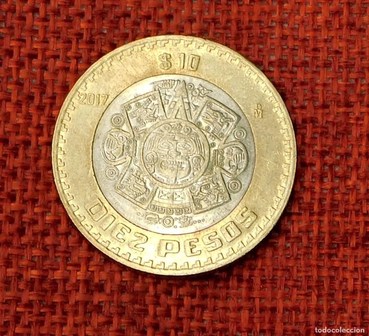Monedas antiguas de Am&eacute;rica: Mexico Estados Unidos Mexicanos - A&ntilde;o 2017 - 10 Diez Pesos