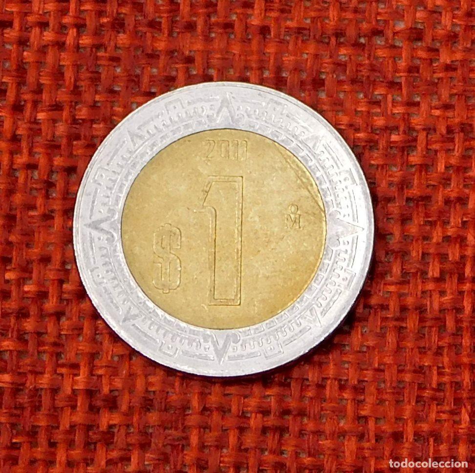 Monedas antiguas de Am&eacute;rica: Mexico Estados Unidos Mexicanos - A&ntilde;o 2011 - 1 Un Peso