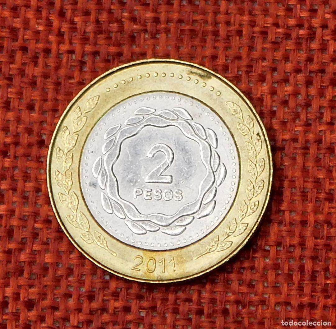 Monedas antiguas de Am&eacute;rica: Republica Argentina - A&ntilde;o 2011 - 2 Dos Pesos - Union y Libertad