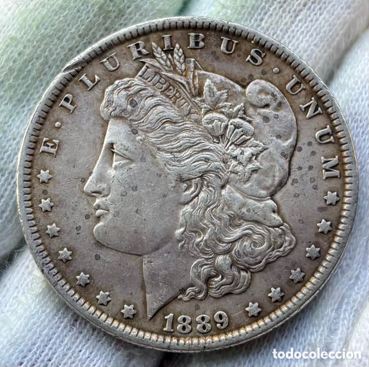 Monedas antiguas de Am&eacute;rica: Moneda PLATA USA 1 D&oacute;lar 1889 Morgan. EEUU Estados Unidos Dollar