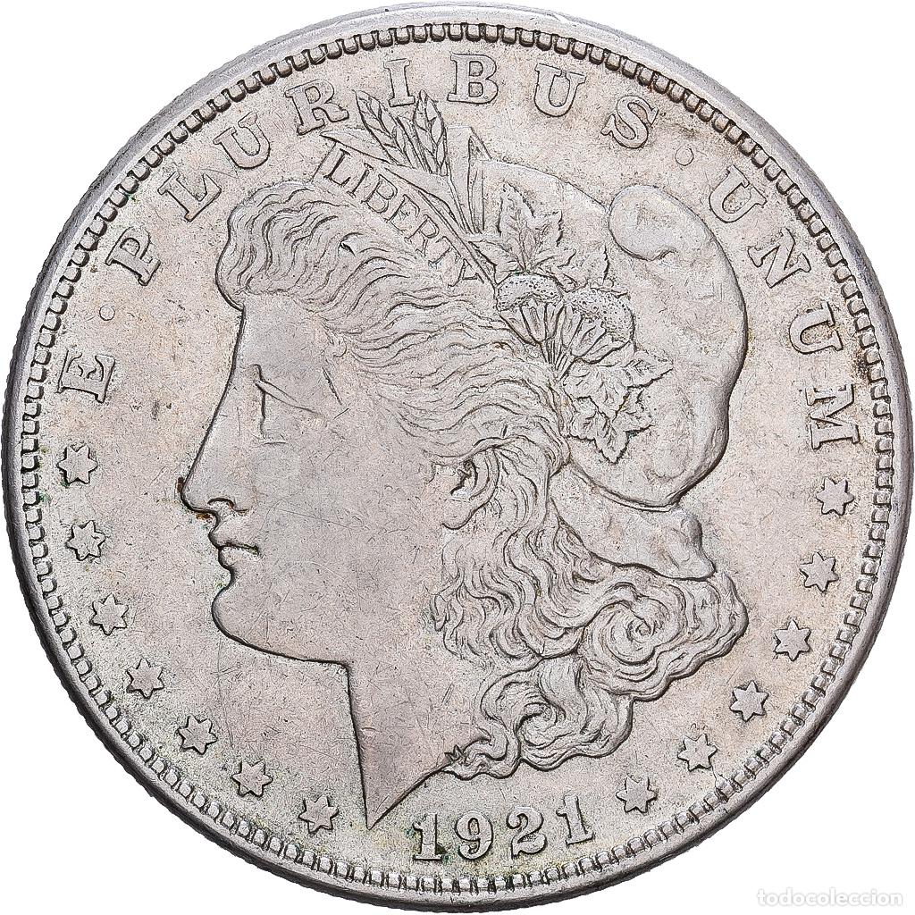 Monedas antiguas de Am&eacute;rica: [#1252390] Estados Unidos, 1 Dollar, Morgan Dollar, 1921, San Francisco, Plata, BC