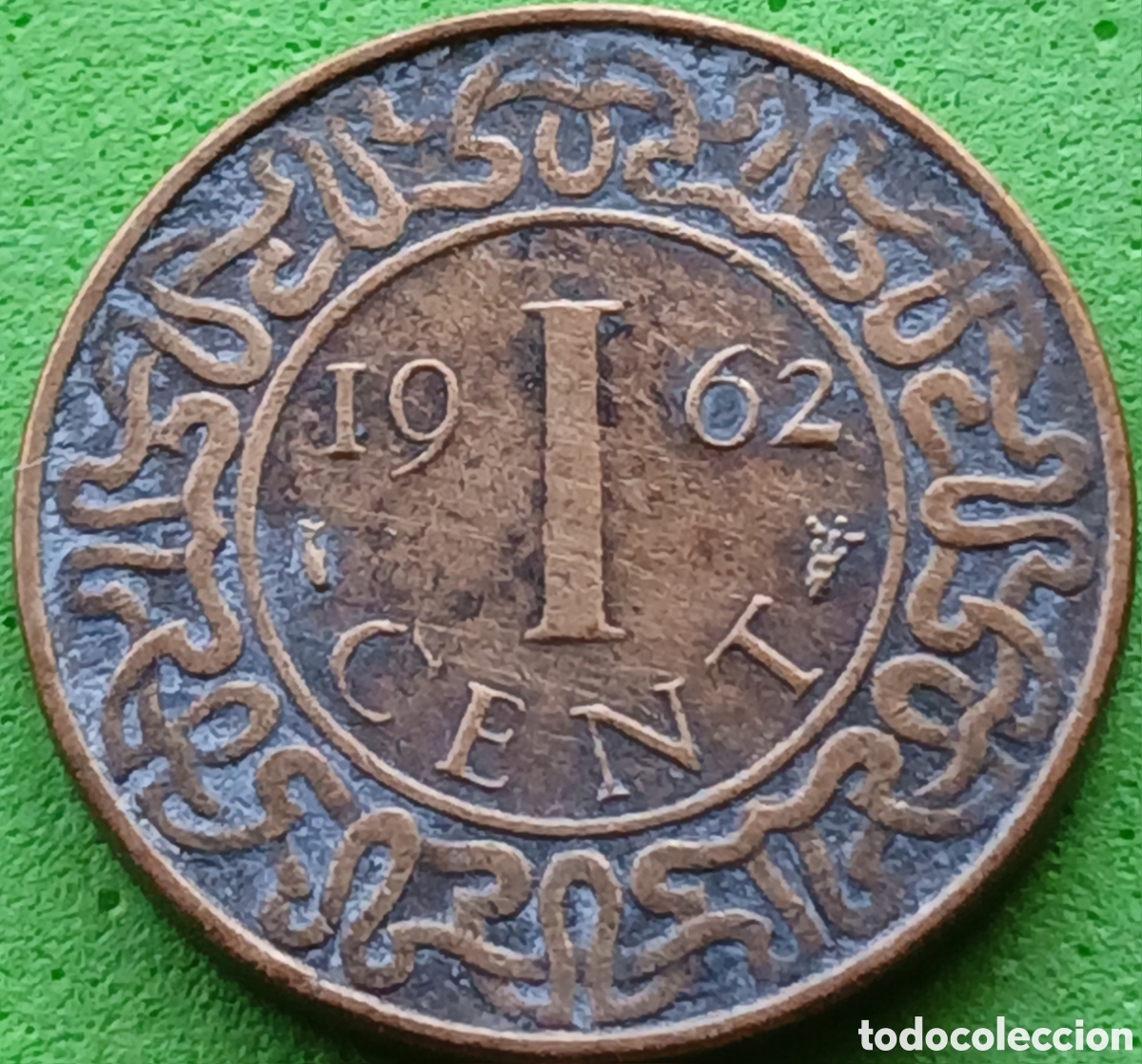 Monedas antiguas de Am&eacute;rica: Surinam 1 cent 1962 km#11 sin marca