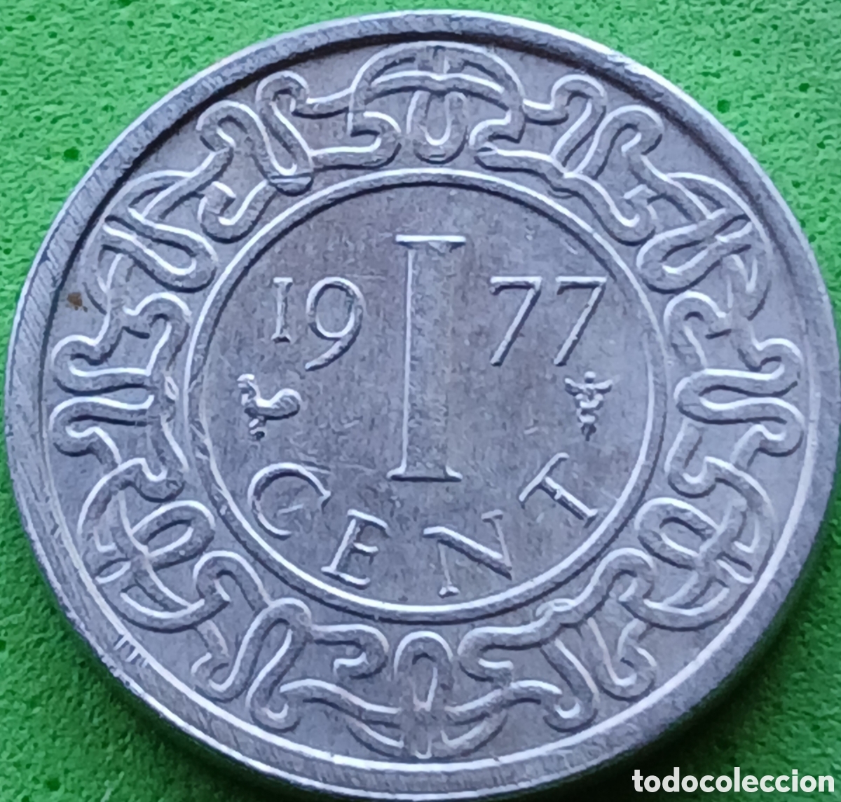 Monedas antiguas de Am&eacute;rica: Surinam 1 cent 1977 km#11a