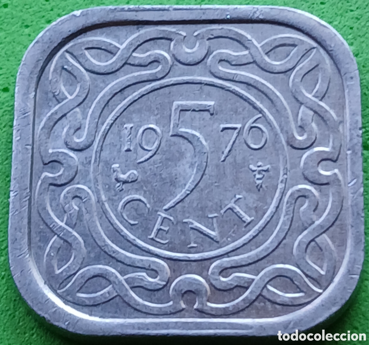 Monedas antiguas de Am&eacute;rica: Surinam 5 cent 1976 km#12a