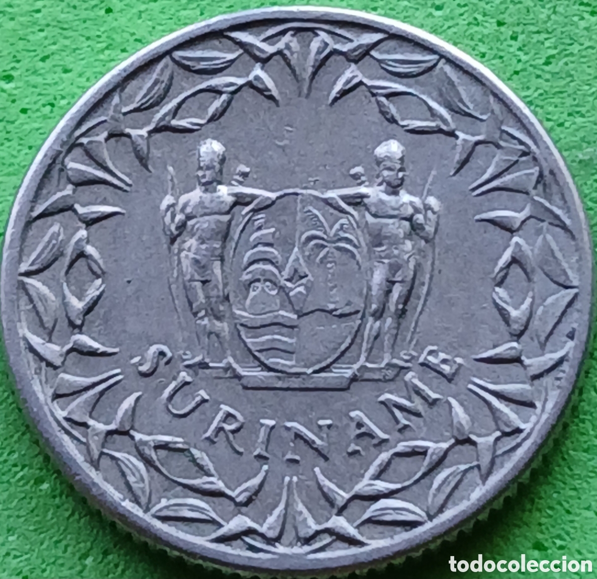 Monedas antiguas de Am&eacute;rica: Surinam 10 cent 1972 km#13 - Foto 2