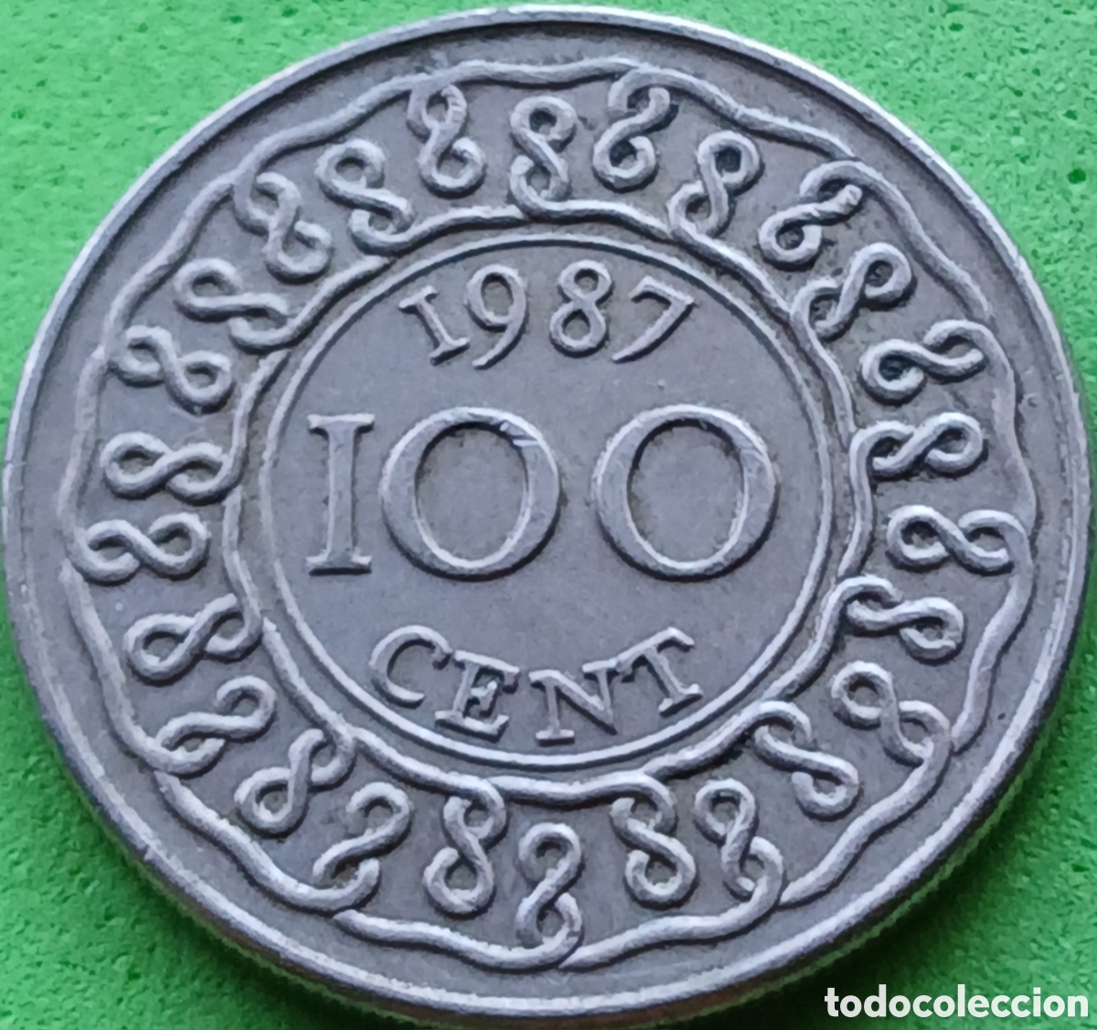 Monedas antiguas de Am&eacute;rica: Surinam 100 cent 1987 km#23