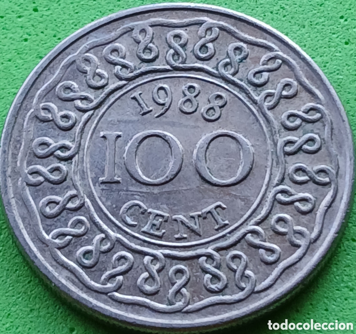 Monedas antiguas de Am&eacute;rica: Surinam 100 cent 1988 km#23