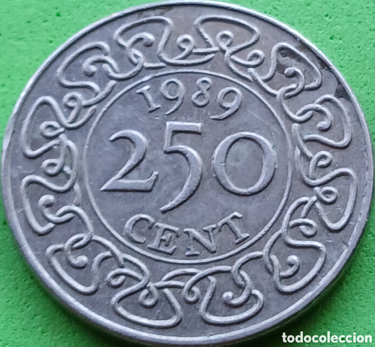 Monedas antiguas de Am&eacute;rica: Surinam 250 cent 1989 km#24