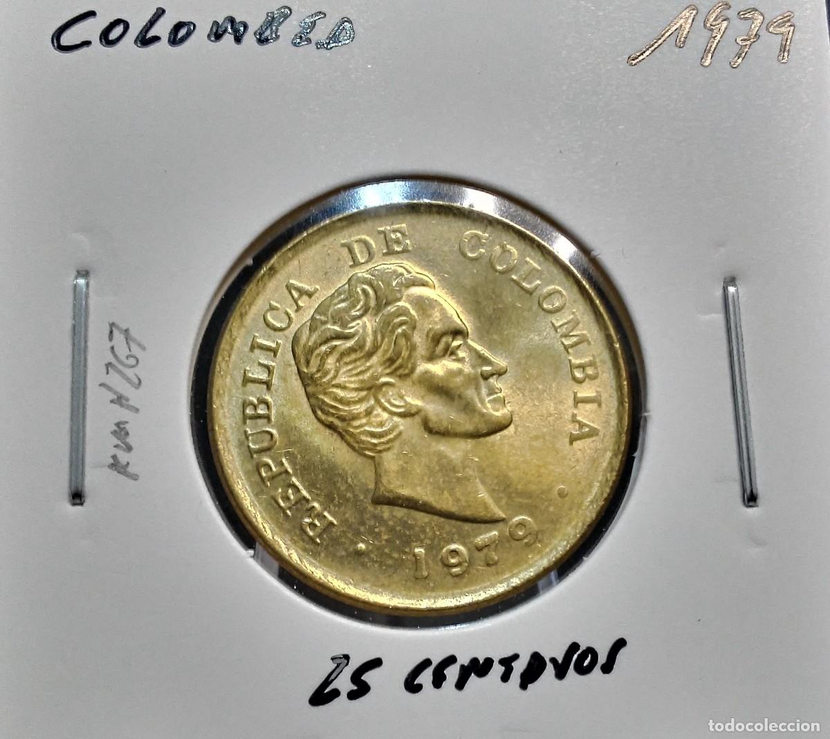 Monedas antiguas de Am&eacute;rica: COLOMBIA 25 CENTAVOS 1979 KM#267 EBC.