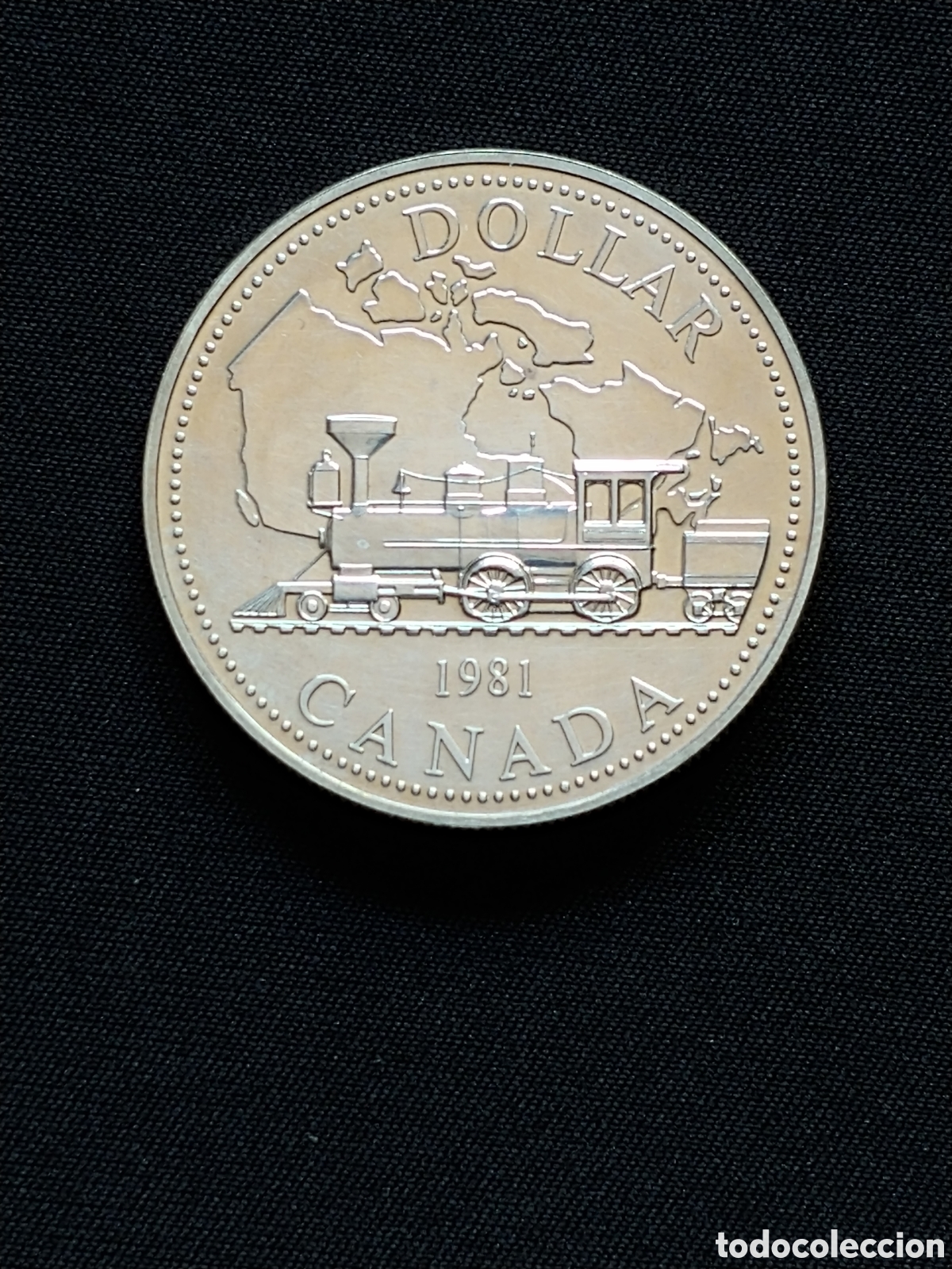 Old Coins of America: Canad&aacute;, 1 Dollar 1981, Ag .500 mls., Proof