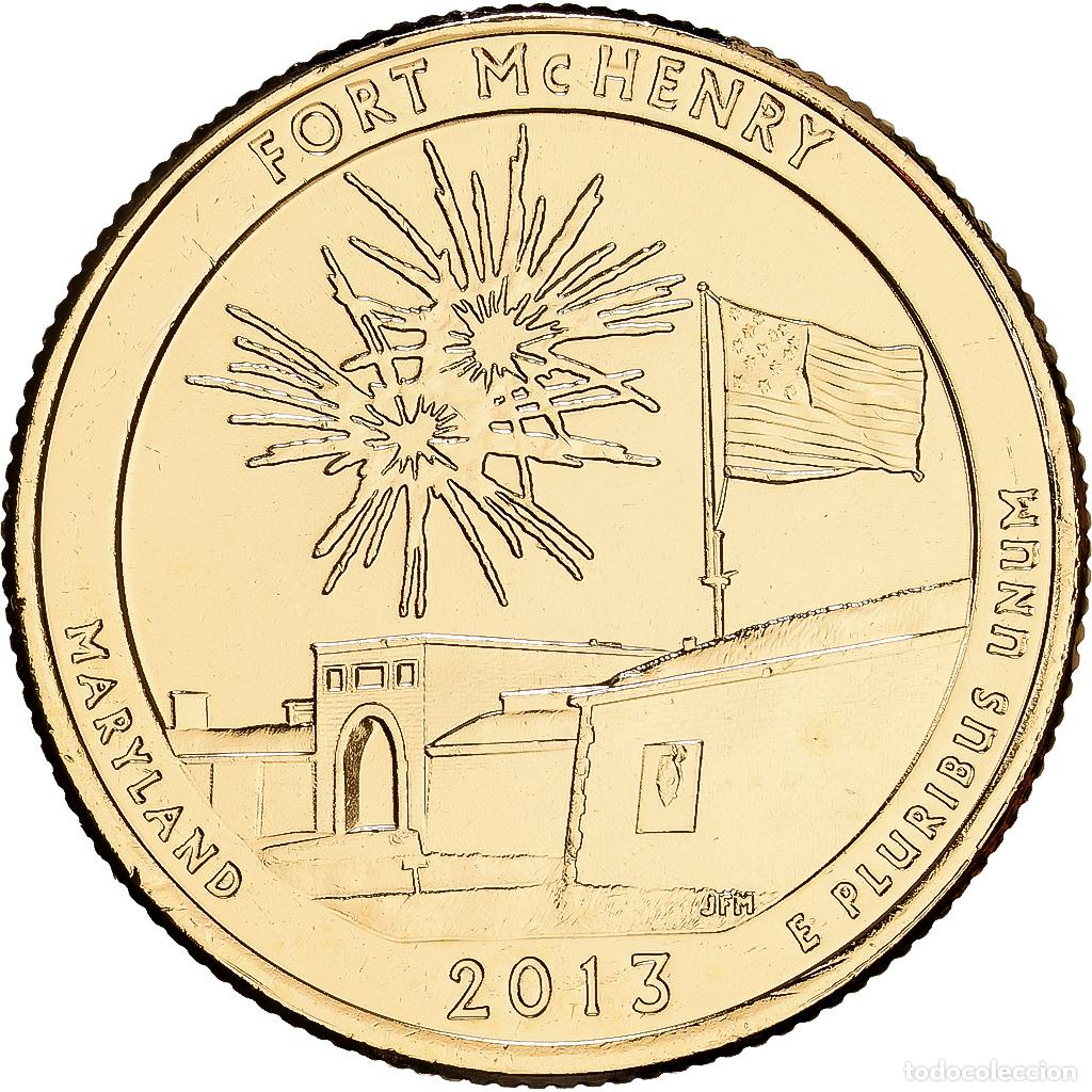Monedas antiguas de Am&eacute;rica: [#1252489] Estados Unidos, Quarter, Washington Quarter, America The Beautiful, 2013