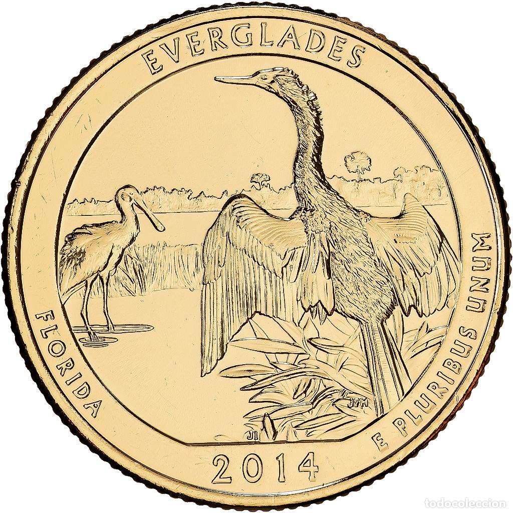 Monedas antiguas de Am&eacute;rica: [#1252495] Estados Unidos, Quarter, Washington Quarter, America The Beautiful, 2014