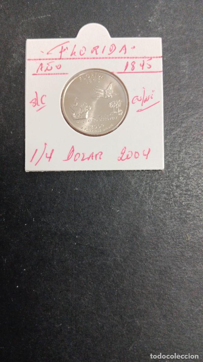 Monedas antiguas de Am&eacute;rica: USA 1/4 DOLAR 2004 S/C KM=356 (CUPRONIQUEL) FLORIDA CECA &rdquo;P&rdquo;