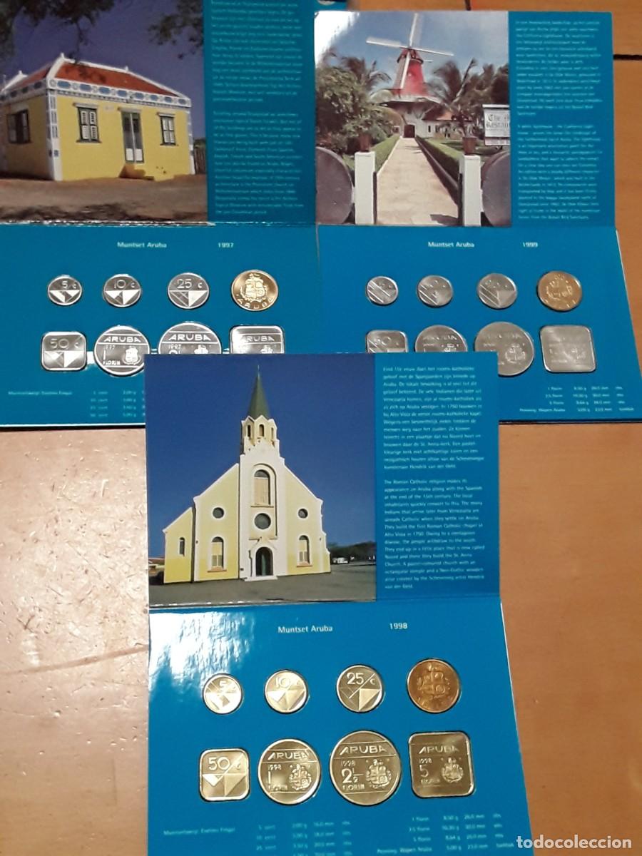 Monedas antiguas de Am&eacute;rica: ARUBA - LOTE CARTERAS OFICIALES A&Ntilde;O 1997 + 1998+ 1999. SIN CIRCULAR.
