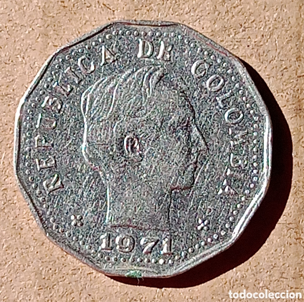 Monedas antiguas de Am&eacute;rica: Colombia - 50 Centavos 1971 - Rc