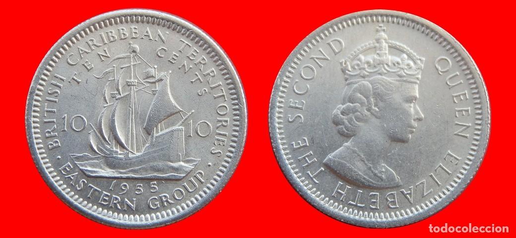 Monedas antiguas de Am&eacute;rica: 10 CENTAVOS 1955 ESTADOS DEL CARIBE ORIENTAL-154906