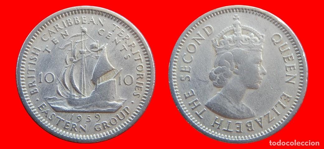 Monedas antiguas de Am&eacute;rica: 10 CENTAVOS 1959 ESTADOS DEL CARIBE ORIENTAL-154908