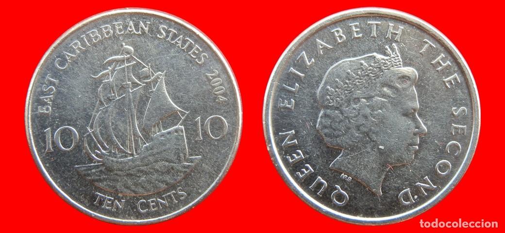 Monedas antiguas de Am&eacute;rica: 10 CENTAVOS 2004 ESTADOS DEL CARIBE ORIENTAL-154915