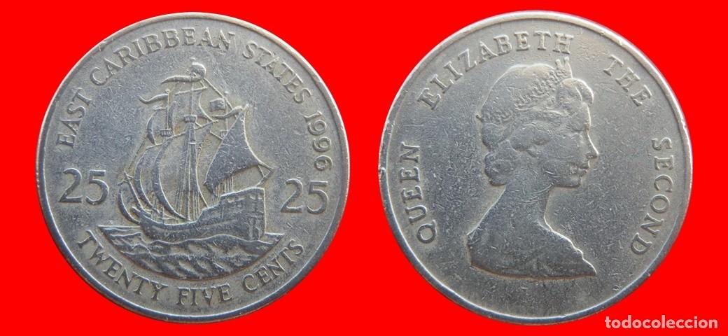 Monedas antiguas de Am&eacute;rica: 25 CENTAVOS 1996 ESTADOS DEL CARIBE ORIENTAL-154920
