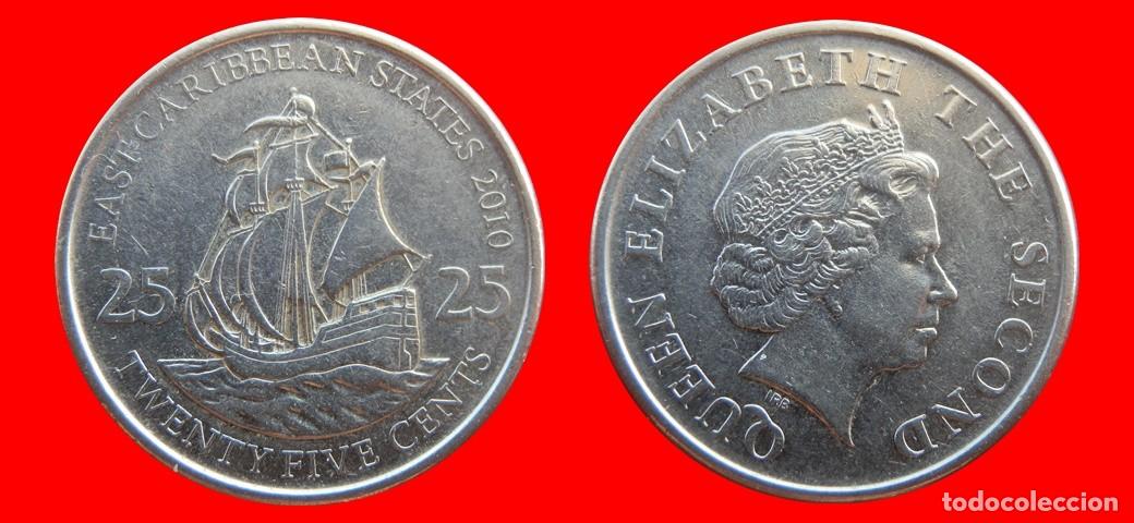 Monedas antiguas de Am&eacute;rica: 25 CENTAVOS 2010 ESTADOS DEL CARIBE ORIENTAL-154921