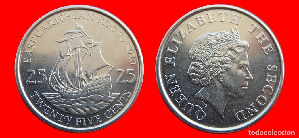 Monedas antiguas de Am&eacute;rica: 25 CENTAVOS 2020 ESTADOS DEL CARIBE ORIENTAL-154922