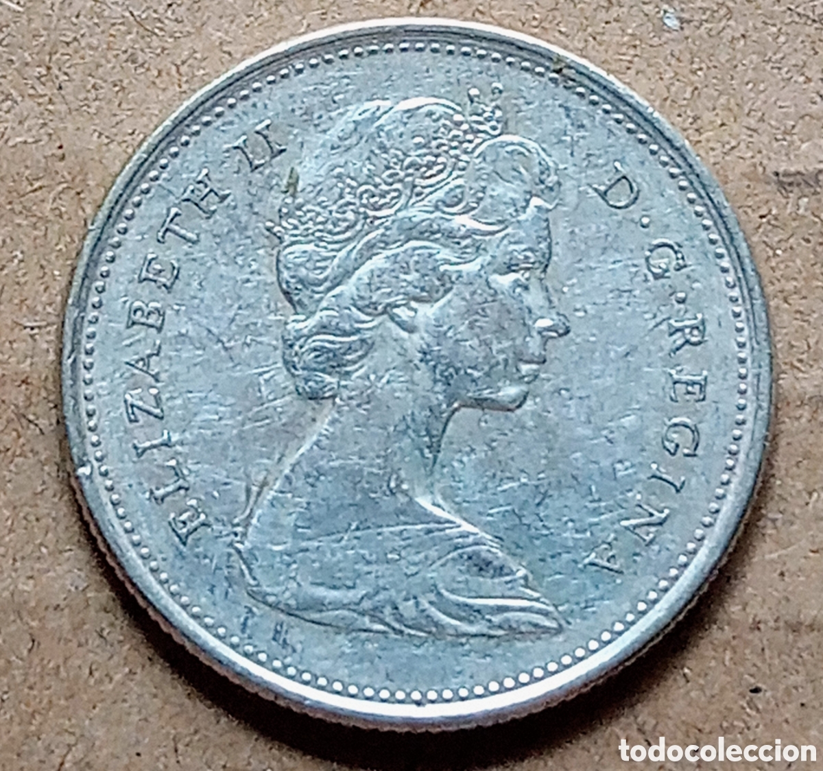Monedas antiguas de Am&eacute;rica: Canad&aacute; - 25 Cents 1965 plata - Rc