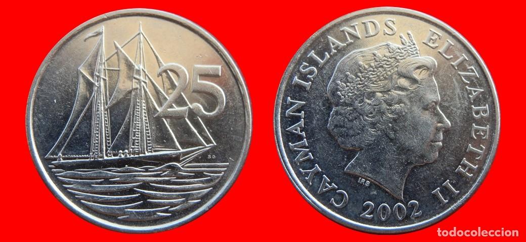 Monedas antiguas de Am&eacute;rica: 25 CENTAVOS 2002 ISLAS CAYMAN-154932