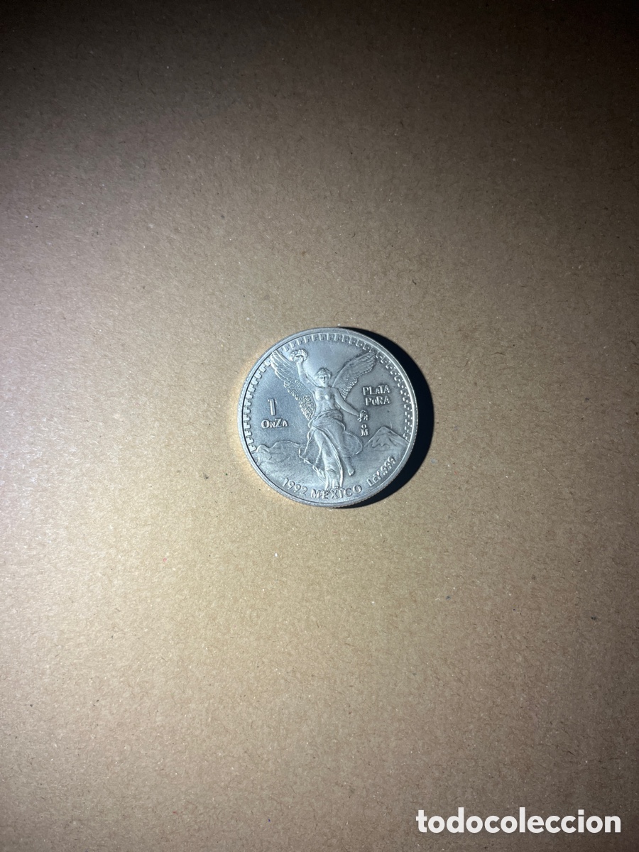 Monedas antiguas de Am&eacute;rica: Moneda 1 onza PLATA PURA 0.999 Mexico 1992