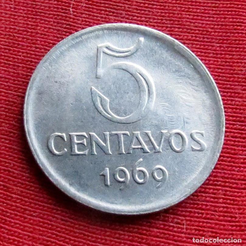 Monedas antiguas de Am&eacute;rica: Brasil Brazil 5 centavos 1969